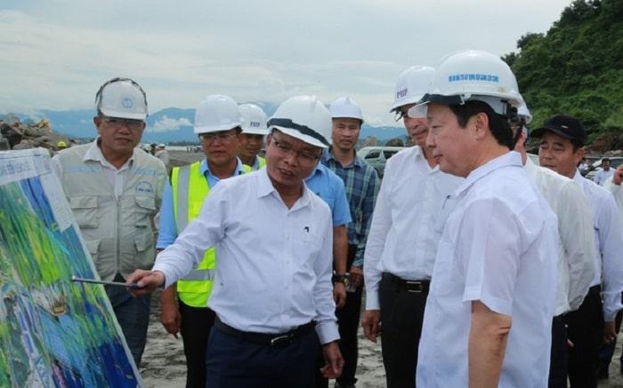 Phó Thủ tướng Trần Hồng Hà nghe báo cáo tiến độ Dự án đầu tư xây dựng phần cơ sở hạ tầng dùng chung của Bến cảng Liên Chiểu 