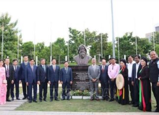 Lễ khánh thành tượng danh nhân RabinDranath Tagore tại Bắc Ninh