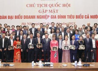 Chủ tịch Quốc hội gặp Đoàn Đại biểu Doanh nghiệp gia đình tiêu biểu