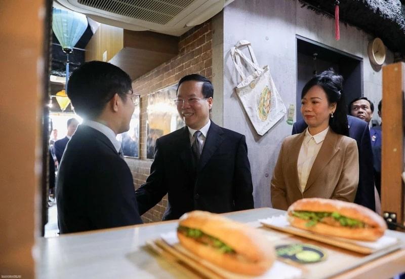 Chu tich nuoc Vo Van Thuong min - Chủ tịch nước Võ Văn Thưởng thăm mô hình khởi nghiệp của người Việt Nam tại Nhật Bản