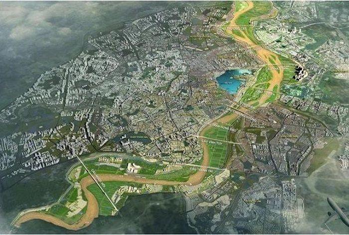 Ha Noi lay song Hong lam truc xanh - Hà Nội: Sẽ phát triển 5 đô thị vệ tinh