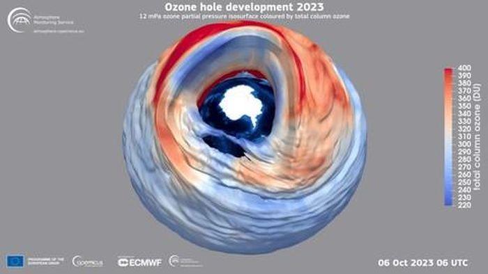 Lo thung tang ozone phia tren Nam Cuc min - Các nhà khoa học cảnh báo lỗ thủng tầng ozone đang mở rộng