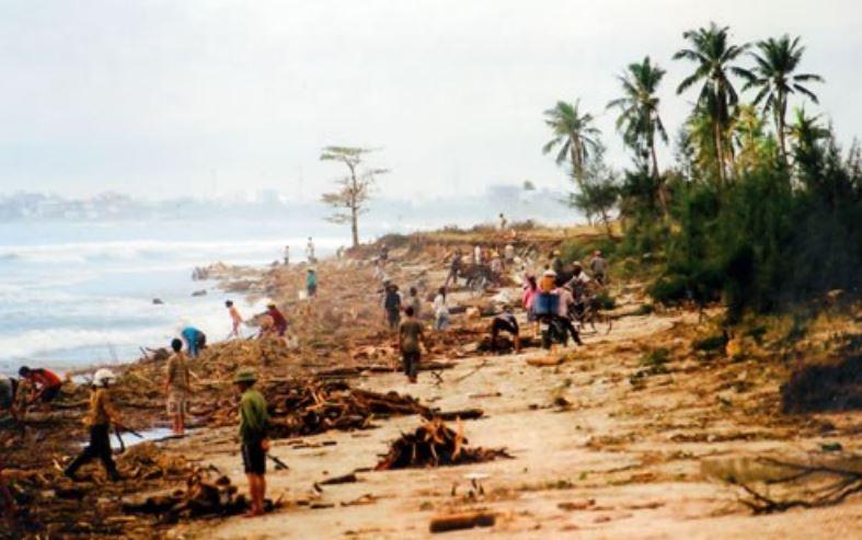 vung bo bien Da Nang min - Việt Nam - một trong năm nước bị tác động mạnh của nước biển dâng