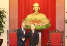 Tổng Bí thư Nguyễn Phú Trọng tiếp Bộ trưởng Ngoại giao Trung Quốc Vương Nghị