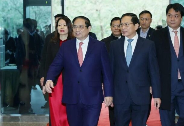 1 min 64 610x420 - Thủ tướng Chính phủ Phạm Minh Chính dự Hội nghị Ngoại giao lần thứ 32