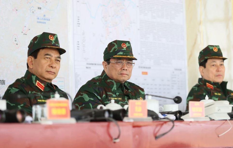 Thủ tướng Phạm Minh Chính chỉ đạo diễn tập của Quân đoàn 12