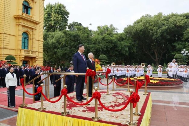 10 min 11 627x420 - Lễ đón Tổng Bí thư, Chủ tịch nước Trung Quốc thăm cấp Nhà nước tới Việt Nam