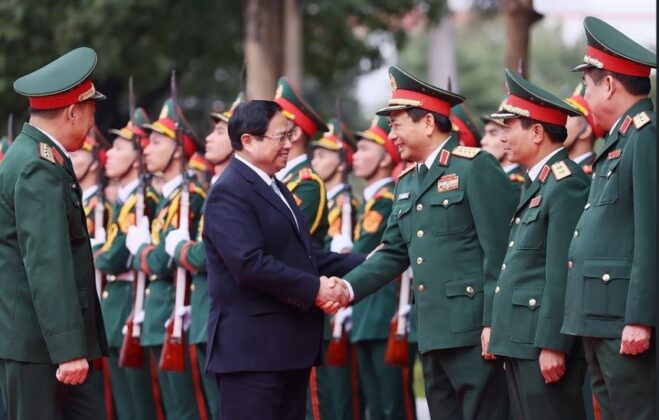 3 min 60 659x420 - Thủ tướng Chính phủ Phạm Minh Chính thăm Học viện Quốc phòng