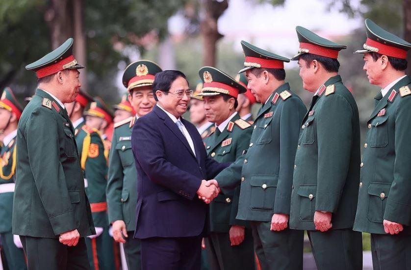 Thủ tướng Chính phủ Phạm Minh Chính thăm Học viện Quốc phòng
