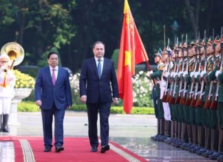 Thủ tướng Phạm Minh Chính đón và hội đàm với Thủ tướng Belarus