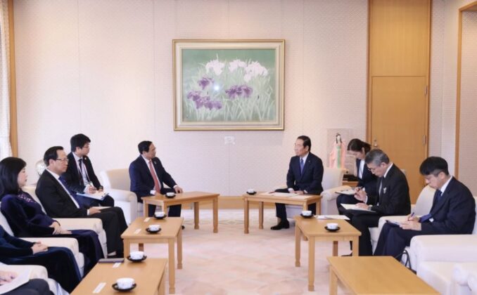 6 min 46 678x420 - Thủ tướng Phạm Minh Chính gặp Chủ tịch Thượng viện, Chủ tịch Hạ viện Nhật Bản