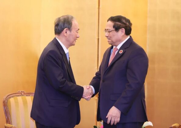 8 min 37 594x420 - Thủ tướng Phạm Minh Chính gặp Chủ tịch Thượng viện, Chủ tịch Hạ viện Nhật Bản