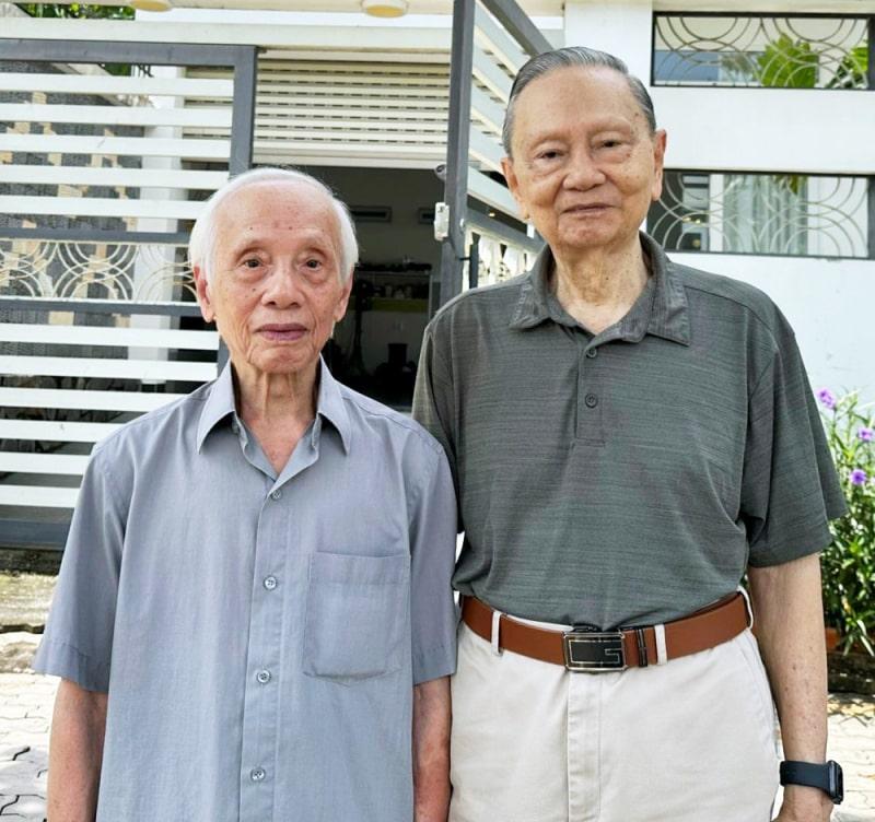 Hai bậc thầy lão thành Bắc - Nam thân thiết: Chu Xuân Diên và Nguyễn Khuê.