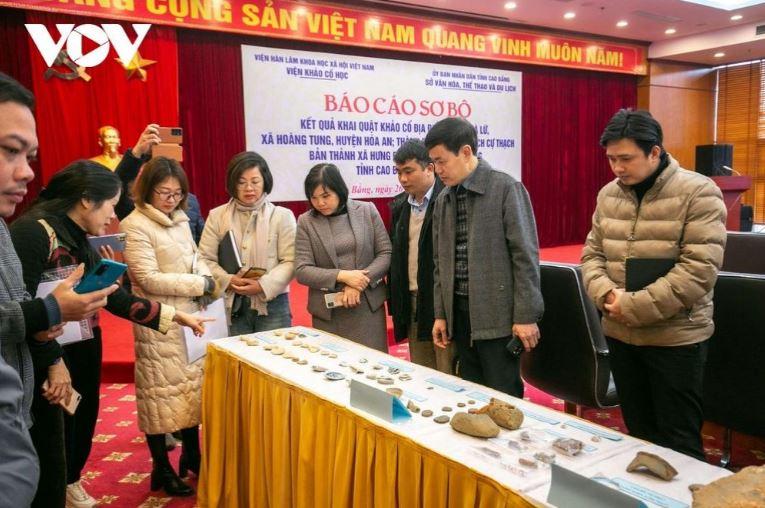 Kết quả khai quật khảo cổ tại nhiều di tích ở Cao Bằng