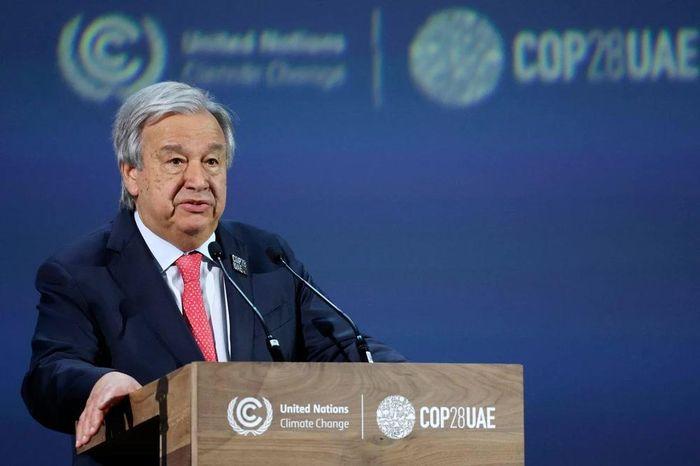 Tong thu ky Lien hop quoc Antonio Guterres phat bieu - COP28: Tổng thư ký Liên hợp quốc nhấn mạnh việc loại bỏ nhiên liệu hóa thạch
