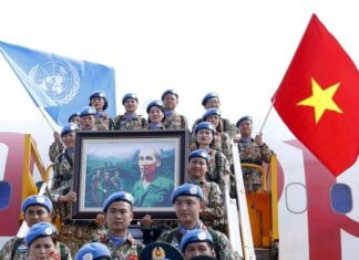 Việt Nam cử thêm bốn sỹ quan tham gia gìn giữ hòa bình Liên hợp quốc Việt Nam cử thêm bốn sỹ quan tham gia gìn giữ hòa bình Liên hợp quốc