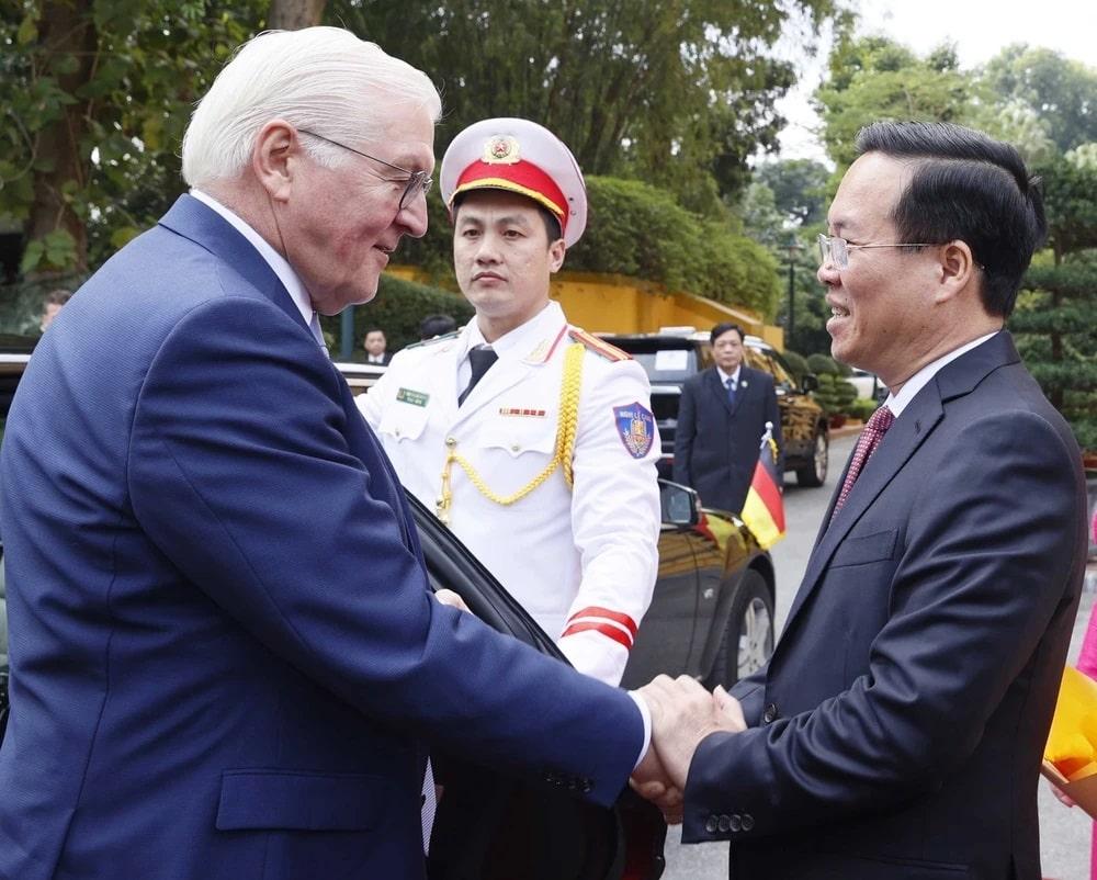 Lễ đón Tổng thống Đức và Phu nhân thăm cấp Nhà nước tới Việt Nam