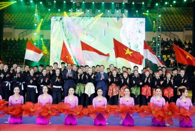 10 min 6 624x420 - Chủ tịch nước và Tổng thống Indonesia tham dự chương trình biểu diễn võ thuật
