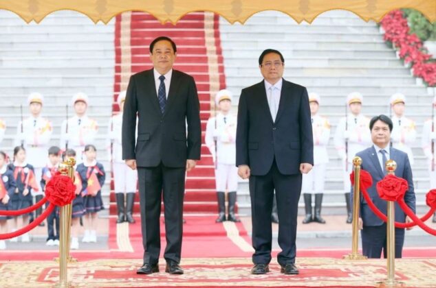 2 1 min 634x420 - Thủ tướng Phạm Minh Chính chủ trì lễ đón chính thức Thủ tướng Lào