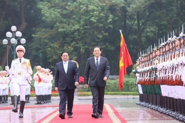 2 min 4 631x420 - Thủ tướng Phạm Minh Chính chủ trì lễ đón chính thức Thủ tướng Lào