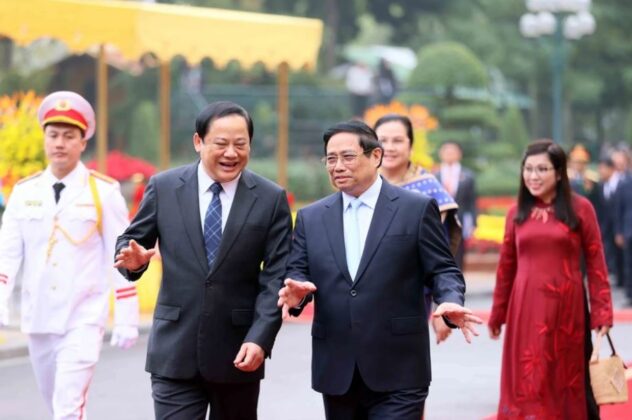 3 min 4 632x420 - Thủ tướng Phạm Minh Chính chủ trì lễ đón chính thức Thủ tướng Lào