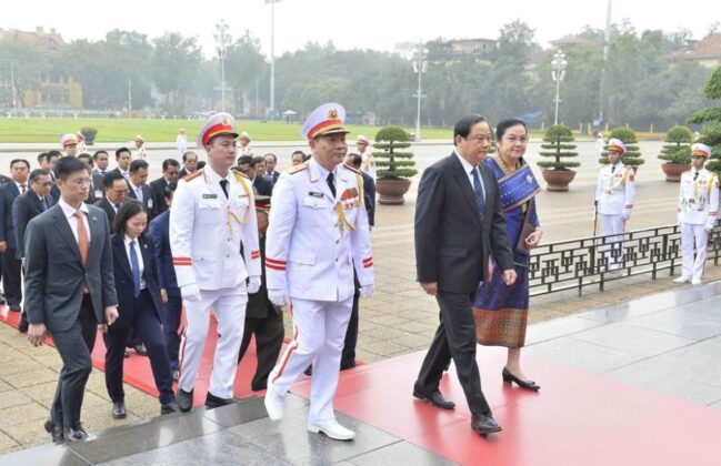 4 2 min 649x420 - Thủ tướng Phạm Minh Chính chủ trì lễ đón chính thức Thủ tướng Lào