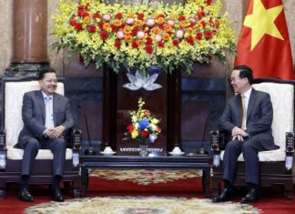Chủ tịch nước Võ Văn Thưởng tiếp Phó Thủ tướng Chính phủ Hoàng gia Campuchia Neth Savoeun.
