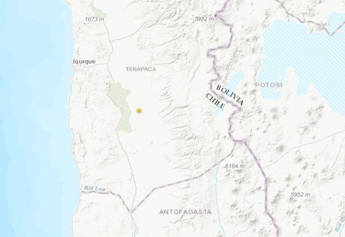 Dia diem xay ra tran dong dat o mien Bac Chile - Động đất mạnh 5,4 làm rung chuyển khu vực phía Bắc Chile