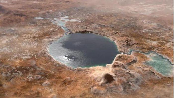 Jezero Crater ngap day nuoc va su song - NASA tìm ra 'kho báu' ngay trước khi mất tàu săn sự sống ngoài Trái Đất