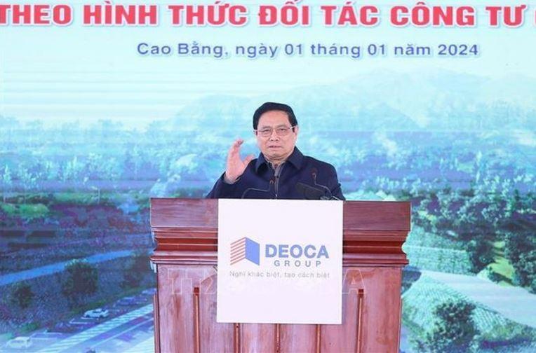 cao toc Dong Dang Tra Linh 2 min - Thủ tướng Phạm Minh Chính: Các hạng mục trên cao tốc Đồng Đăng - Trà Lĩnh phải mang bản sắc văn hóa truyền thống