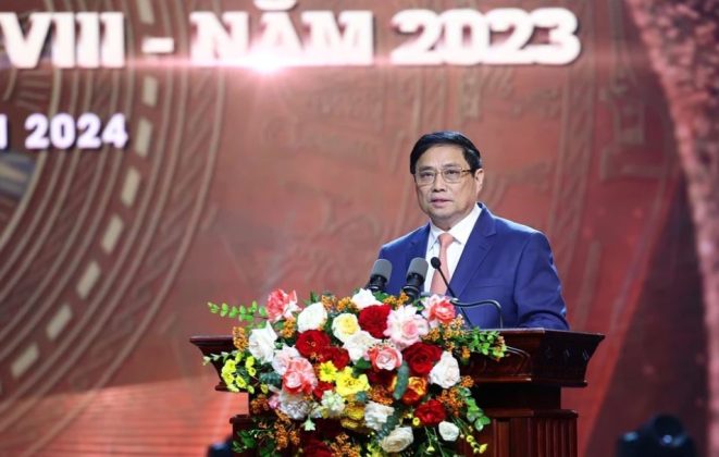 3 min 1 661x420 - Thủ tướng Phạm Minh Chính dự Lễ trao Giải Búa liềm Vàng lần thứ VIII-năm 2023