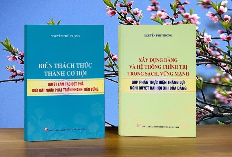 Hai cuon sach moi nhat cua Tong Bi thu Nguyen Phu Trong min - Xuất bản hai cuốn sách của Tổng Bí thư thể hiện quyết tâm thực hiện thắng lợi Nghị quyết Đại hội XIII của Đảng