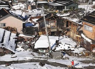 Động đất Nhật Bản: Chưa thể khắc phục tình trạng mất nước kéo dài