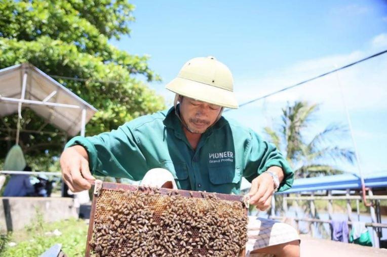Tho ong kiem tra dan ong tai Vuon quoc gia Xuan Thuy min - Sử dụng bền vững vùng đất ngập nước gắn với phát triển sinh kế người dân