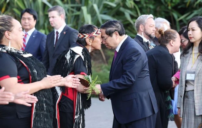 16 min 2 663x420 - Lễ đón Thủ tướng Phạm Minh Chính và Phu nhân thăm New Zealand