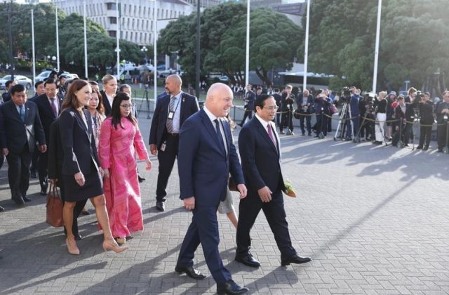2 min 17 640x420 - Lễ đón Thủ tướng Phạm Minh Chính và Phu nhân thăm New Zealand