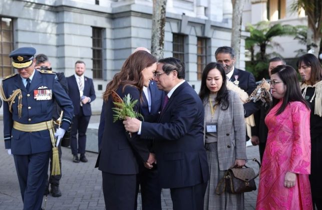 20 min 643x420 - Lễ đón Thủ tướng Phạm Minh Chính và Phu nhân thăm New Zealand