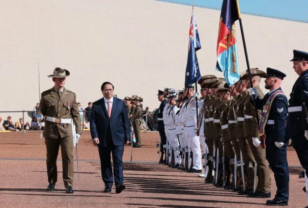 5 min 10 622x420 - Lễ đón Thủ tướng Phạm Minh Chính thăm chính thức Australia