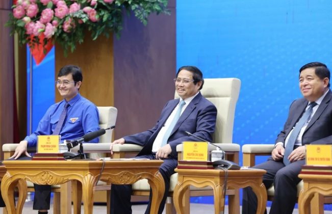5 min 30 651x420 - Thủ tướng Chính phủ Phạm Minh Chính đối thoại với thanh niên