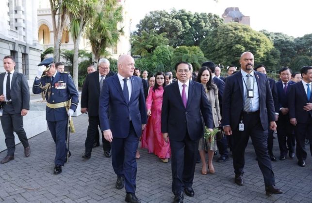 7 min 16 643x420 - Lễ đón Thủ tướng Phạm Minh Chính và Phu nhân thăm New Zealand