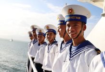 Những người lính Hải quân trên quần đảo Trường Sa