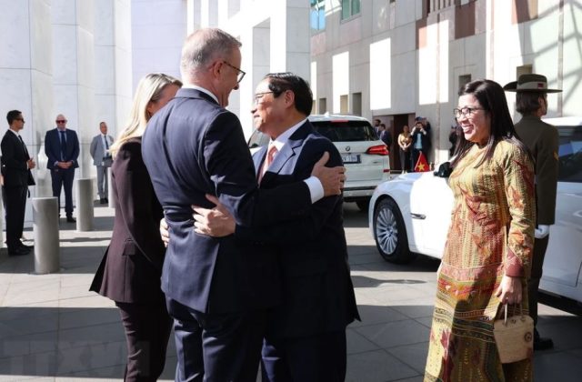 7 min 9 640x420 - Lễ đón Thủ tướng Phạm Minh Chính thăm chính thức Australia