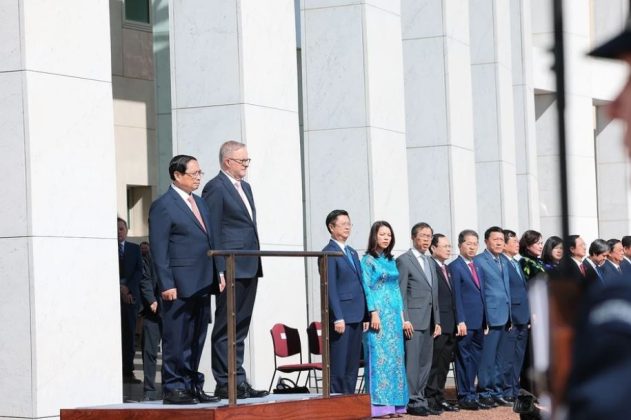 9 min 5 631x420 - Lễ đón Thủ tướng Phạm Minh Chính thăm chính thức Australia