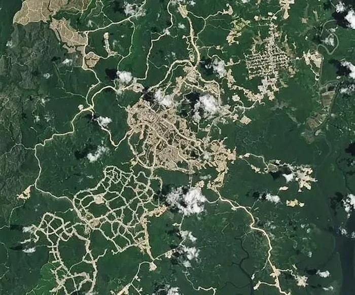 Anh ve tinh 2 min - Ảnh vệ tinh cho thấy thủ đô mới nhất trên thế giới đang hình thành