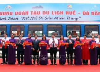 Khai trương đoàn tàu 'Kết nối di sản miền Trung'