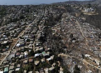 Chile: Cháy rừng trong đêm thiêu rụi 20 ngôi nhà tại vùng Valparaiso