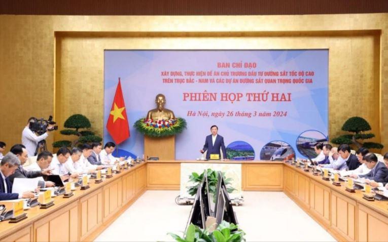Pho Thu tuong Tran Hong Ha phat bieu chi dao 2 min - 'Thống nhất tiêu chuẩn, hoàn thiện phương án đầu tư tuyến đường sắt tốc độ cao'