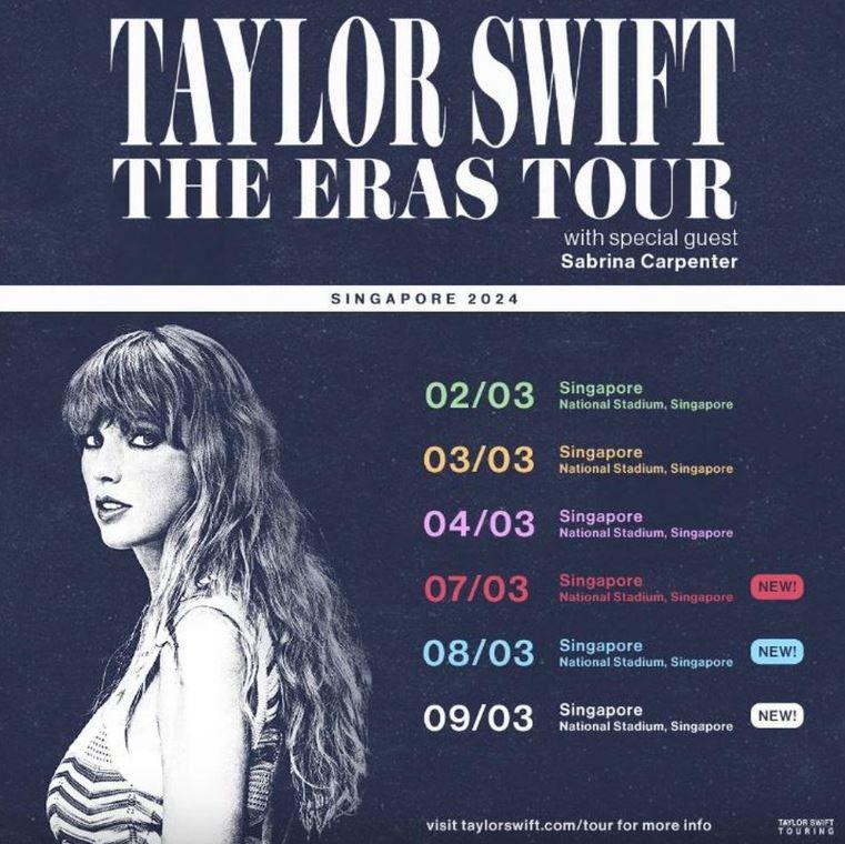 Taylor Swift 3 min - Singapore hứng 'mưa đô la' nhờ The Eras Tour của Taylor Swift