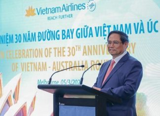 Thủ tướng Phạm Minh Chính dự kỷ niệm 30 năm đường bay thẳng Việt Nam – Australia của Vietnam Airlines Thủ tướng Phạm Minh Chính dự kỷ niệm 30 năm đường bay thẳng Việt Nam – Australia của Vietnam Airlines