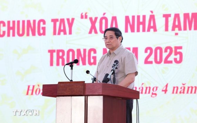 Thủ tướng Phạm Minh Chính phát động Phong trào thi đua “Xóa nhà tạm, nhà dột nát” trong cả nước.
